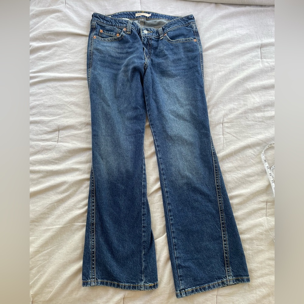 Levi boot cut low rise jeans
